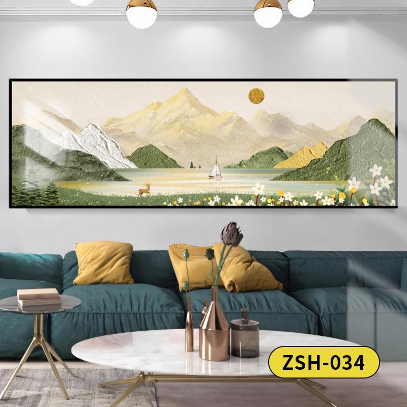 Golden Mountain Self-Adhesive Wall Art: Ideal for Bedrooms, Living Rooms, Hotels, and Guesthouses