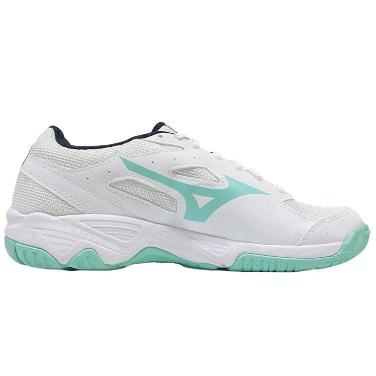 Mizuno Cyclone Speed 1 CN Shock Absorption Non-Slip Wear-Resistant Breathable Low-Top Badminton Shoes Unisex Sneaker White Blue V1GA218111