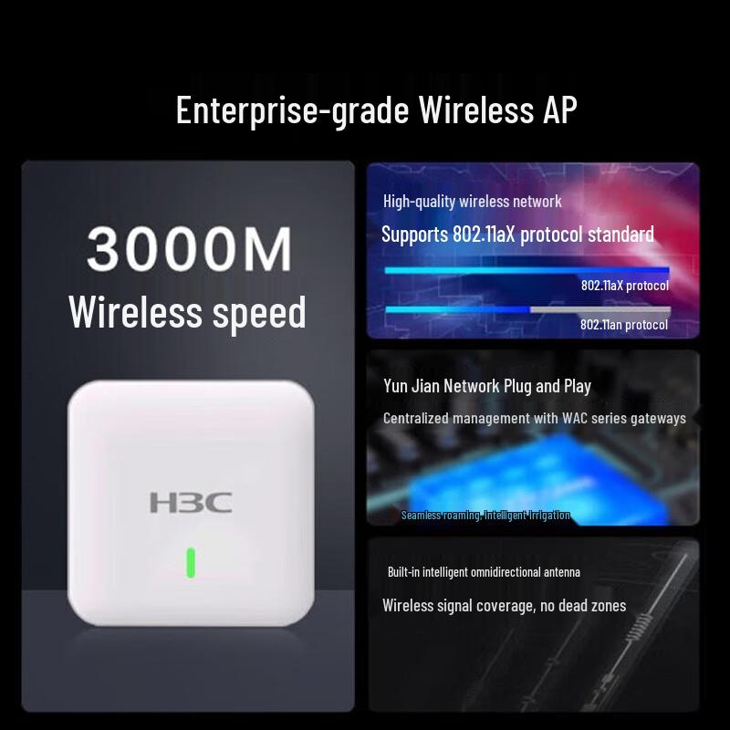 H3C WA6320-SI-H20 WiFi 6 Dual-Band Gigabit Wireless AP