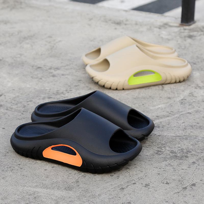 Herren Kokosnuss-Sandalen: Trendiger weicher Pantoletten-Slipper mit dicker Sohle für sommerliche Outdoor-Aktivitäten.