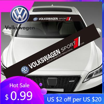 2026 Hot For Volkswagen VW Car Front Windshield Sticker Decal Decoration For VW GTI Polo Golf Passat Tiguan Arteon Touareg Taigo
