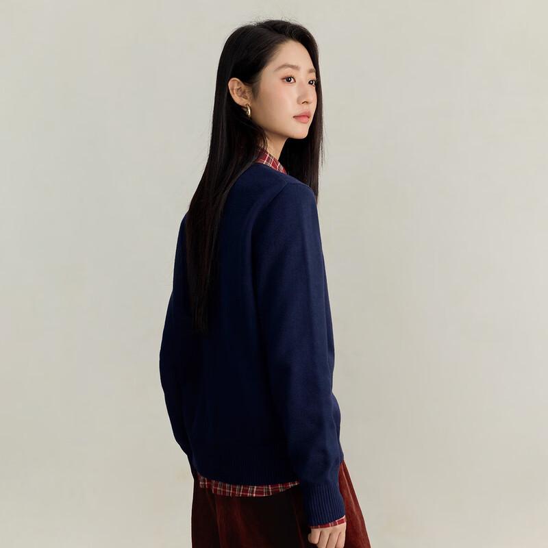 INMAN Women's Embroidered Pullover Knit Sweater