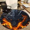 1PC Dragon Head Chair Carpet for Office Non-Slip, Lightweight, Machine Washable Rug for Office, Sleeping, Room - Holiday Decoryy251009126