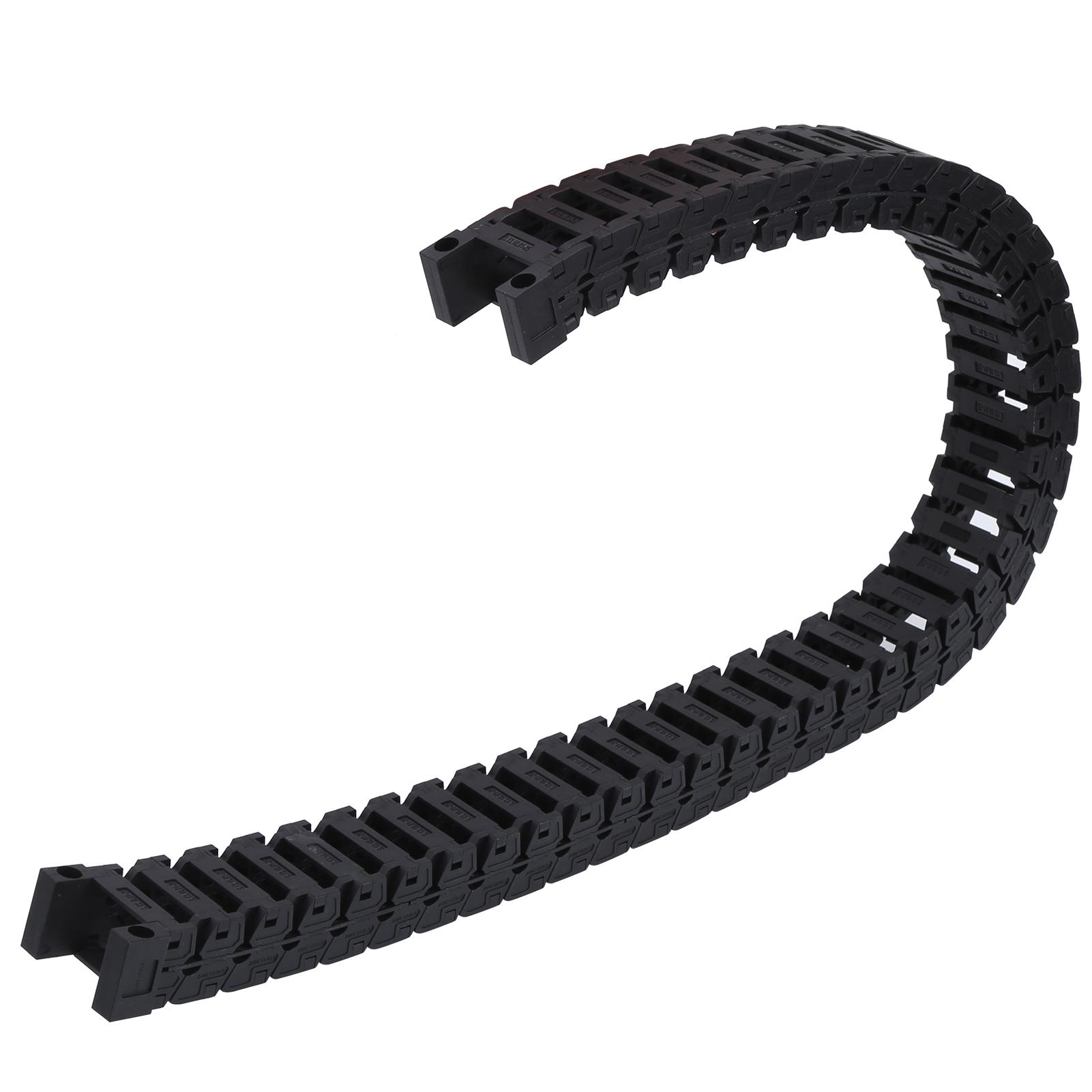 

Cable Drag Chain Nylon Wire Carrier BridgeTowline Silent Detachable S18 x 25 0.7meter