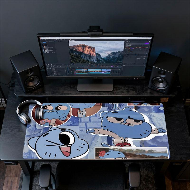 Nicole Watterson Mouse Pad, Large Gaming Desk Mat, Non-slip XXL Mousepad for Laptop & Tablet, Mini PC Playmat with Stitched Edges