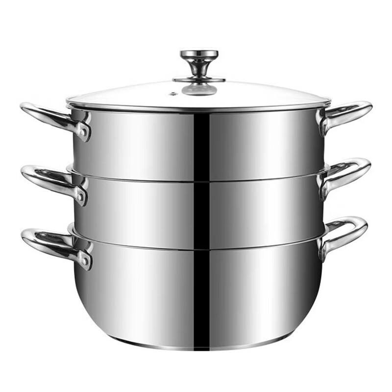 Aiyijia 3-Tier Stainless Steel Steamer Pot