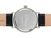 Disney Mickey Mouse Wristwatch (silver) Flat Black Leather Band Adult Vintage.