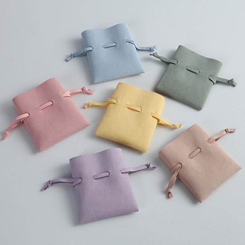 Fashion Jewelry Box with Vibrant Leather Pouch Perfect for Wedding and Holiday Present Presentation Leather Jewelry Bag