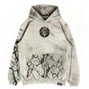 Unisex Hooded Pullover Sweatshirt With 3D Digital Print Streetwear Hip Hop Style Loose Fit Long Sleeve