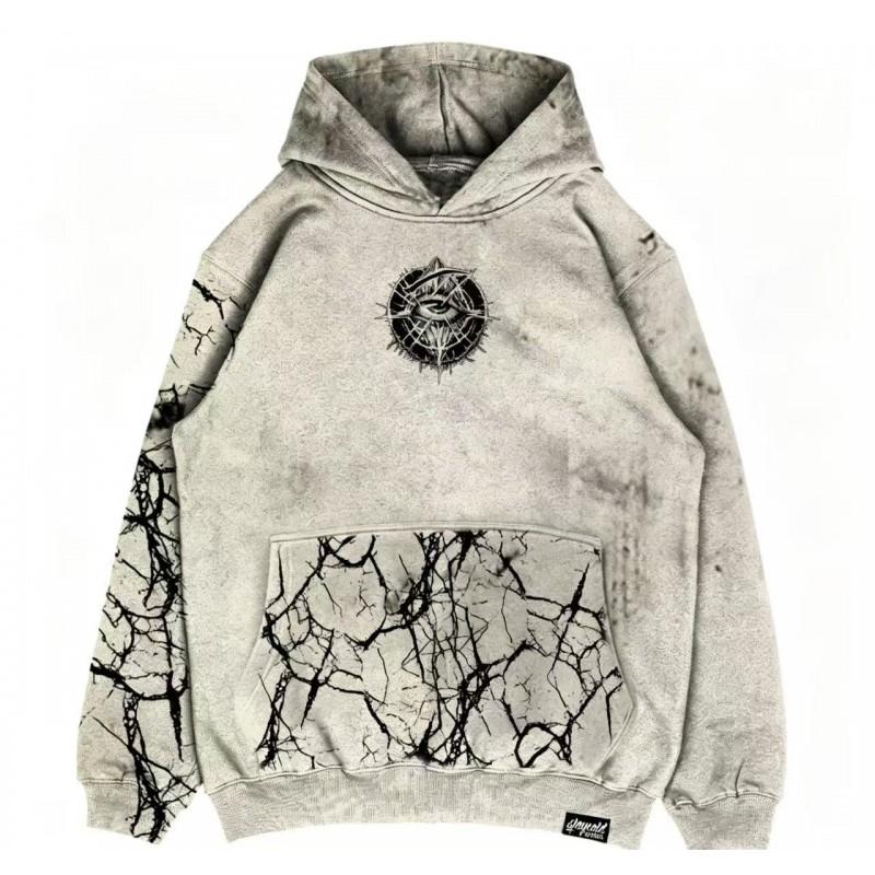 Unisex Hooded Pullover Sweatshirt With 3D Digital Print Streetwear Hip Hop Style Loose Fit Long Sleeve