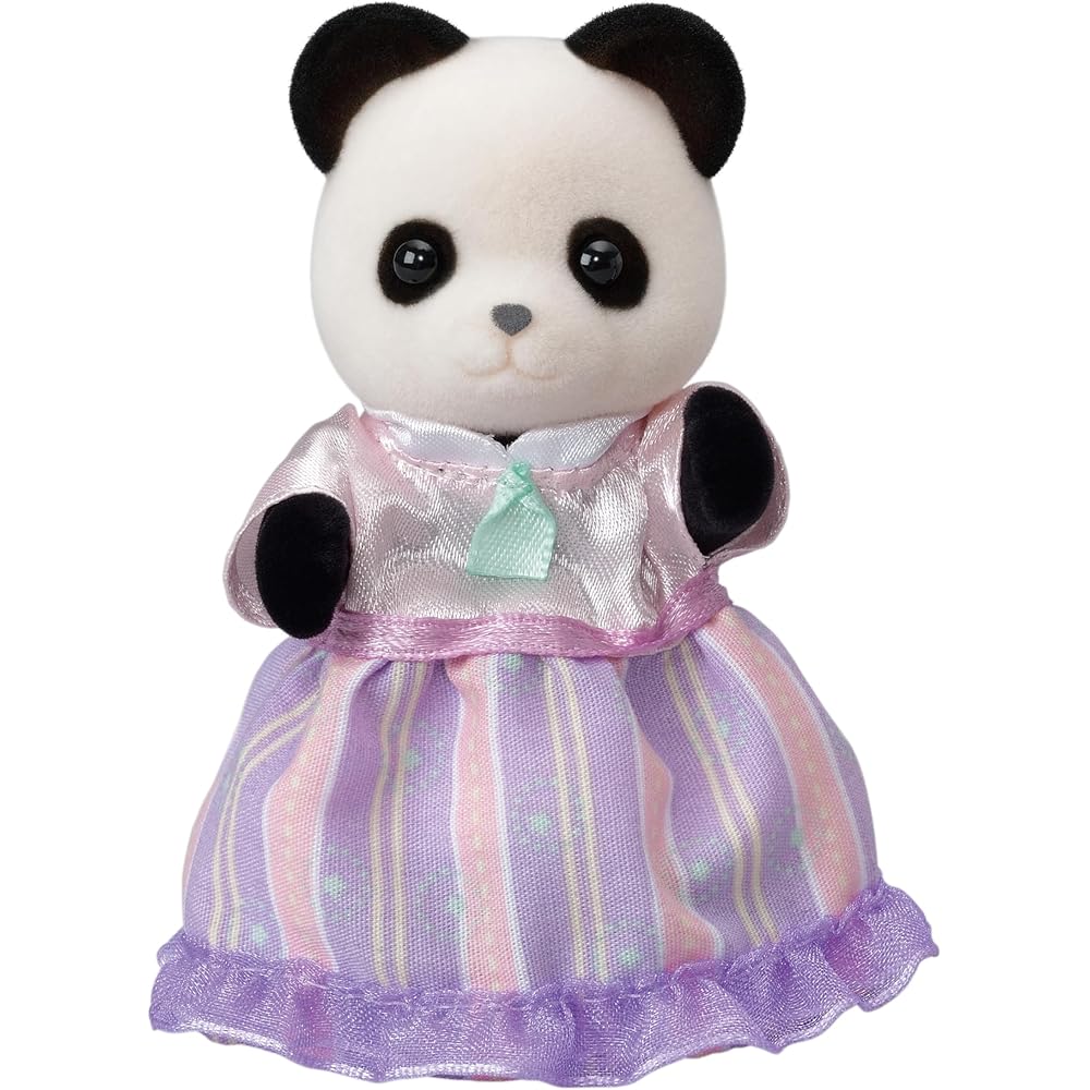 Sylvanian Families Panda Family Doll Set for Dollhouse Ages 3 and Up