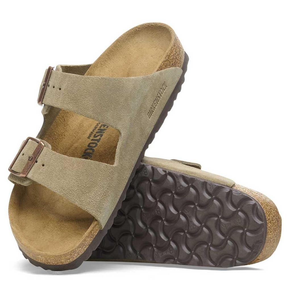 Birkenstock Arizona Regular Comfort Suede and Beige and Size 42 51461 Sandals, Leather, Taupe, Unisex, (EU27.0cm),
