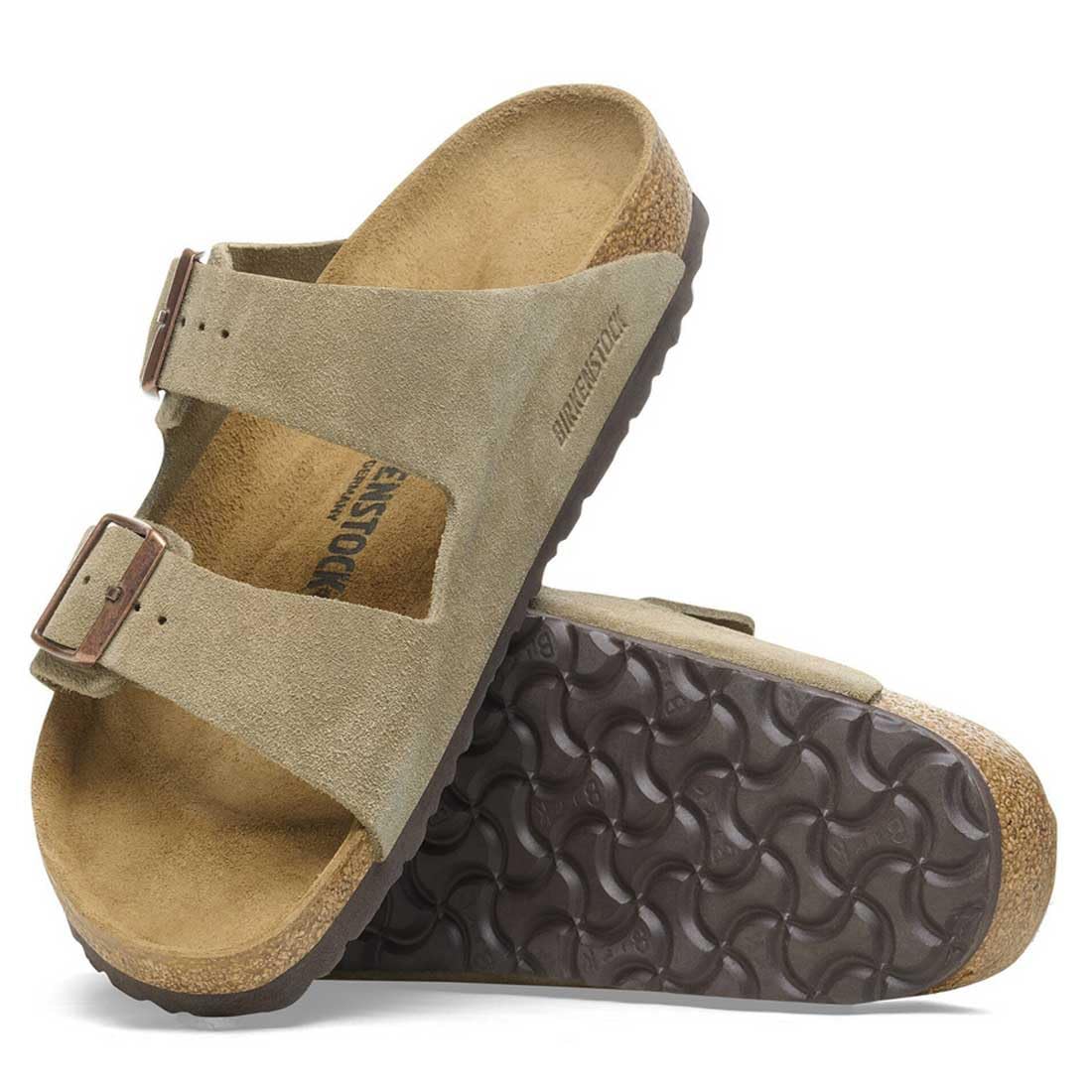 

Birkenstock Arizona Regular Комфорт Замша и Бежевый и Размер 42 51461 Сандалии, Кожа, Серо-коричневый, Унисекс, (EU27.0см),