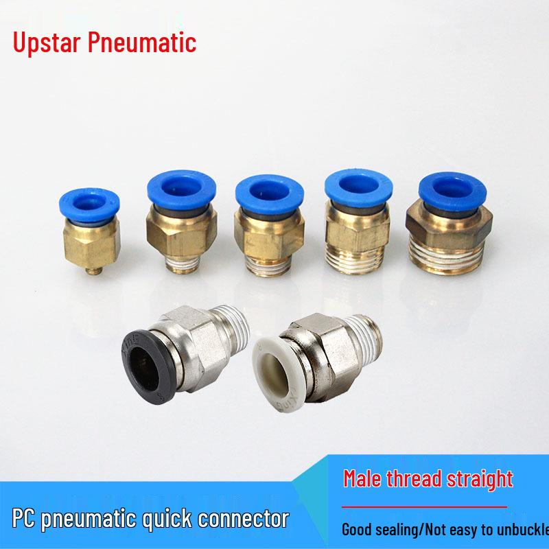 

Быстроразъем для трахеи Пневматический вставной Наружная резьба PC6/8/10-M5/02 Premium PC4-01 White