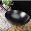 Wutuo 34cm Refined Iron Round Bottom Wok with Lid and Spatula