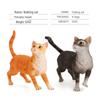 Children's Black and White Kitten Simulation Set - Toy Cat Figurine