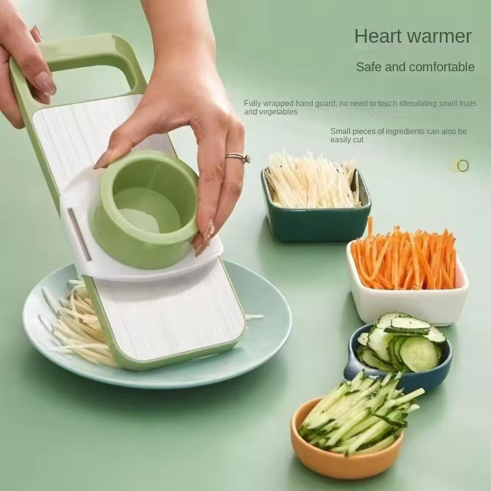 Stainless Steel Vegetable & Fruit Grater 5-in-1 Multi-Purpose Steel Manual Vegetable & Fruit Cutter Kitchen Tools Knife Kitchenware Slicing