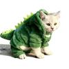 Haustier Katze Hund Halloween Hundekleidung für kleine Hunde Lustiges Dinosaurier Cosplay Kostüm Winter Warmer Katzenmantel Fleece Hoodies Pullover