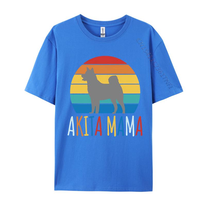 Akita Mommy Mama Dog Cute Akita Tshirt Black Cotton Tops T Shirt Funny Comics T Shirt Graphic Cotton Tees Clothing