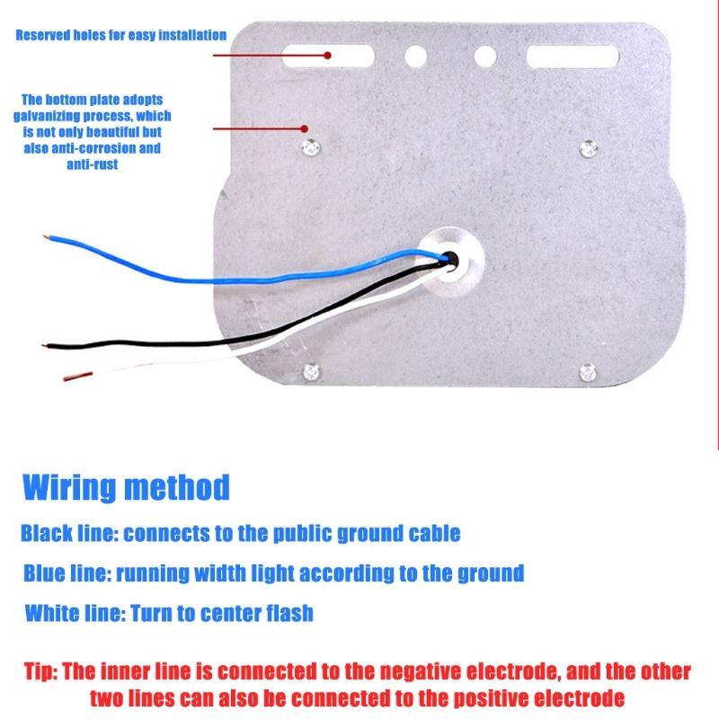 24V LED Truck Side Marker Lights, Blue Flowing Brightness Visibility Signal Lamps for Heavy Vehicles Enhanced Visibility