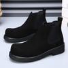 Fashion Men's thick soled boots Minimalist gentleman retro style Office and Party High quality business shoes Hot selling suit New