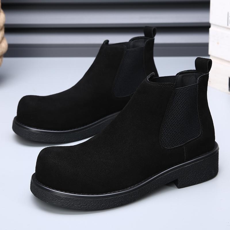 Fashion Men's thick soled boots Minimalist gentleman retro style Office and Party High quality business shoes Hot selling suit New