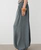 Masimodutti Linen Blend Pleated Balloon Pants