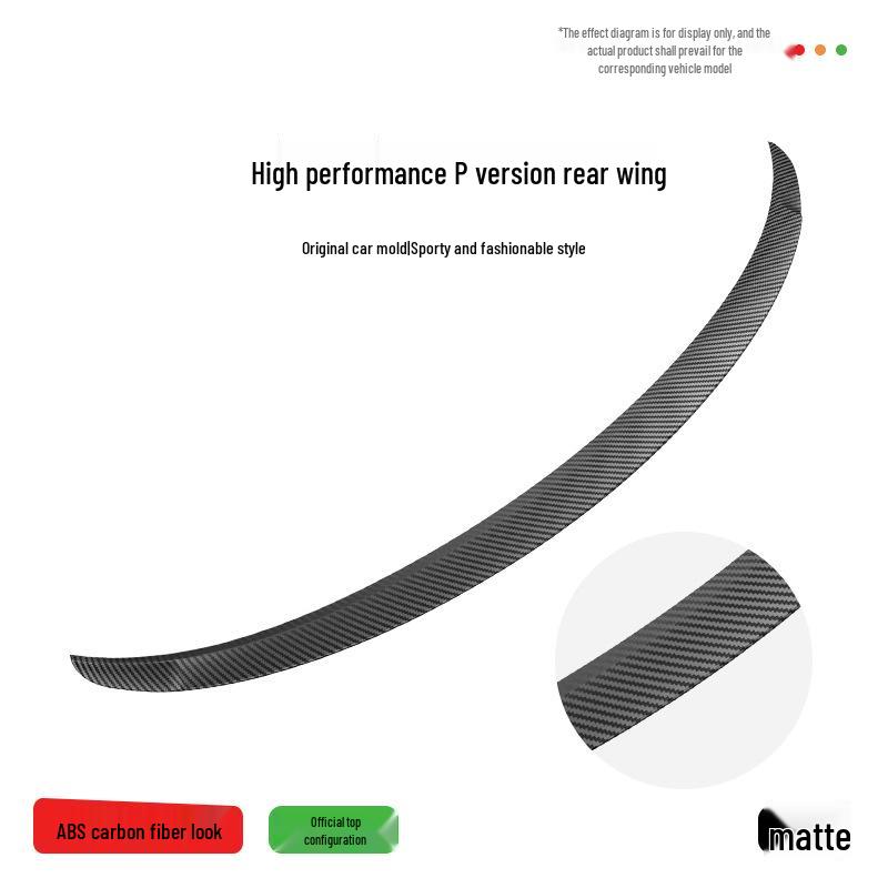 Tesla Model Y/3 Dry Carbon Fiber Tail Wing Sport Kit