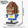 MOOXI Anime Series MOC Bricks BrickHeaded Figure Loong DIY Adult Building Blocks Set Model Kids Education Toys For Children Gift