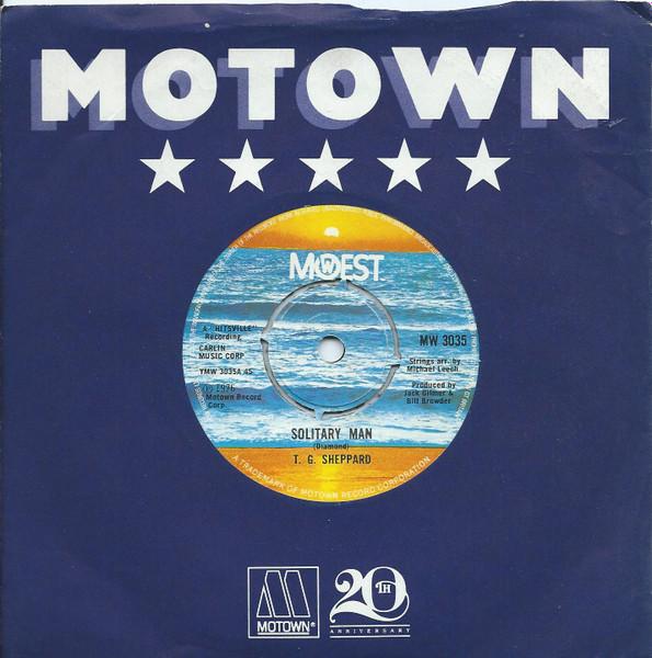 

7inch Record T.G. SHEPPARD - Solitary Man MW3035 Mowest 1976 UK Soul/Funk Used