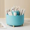 161° Rotating Storage Box Desktop Makeup Organizer Cosmetic Brush Holder Lipstick Eyebrow Pencil Holder Jewelry Container