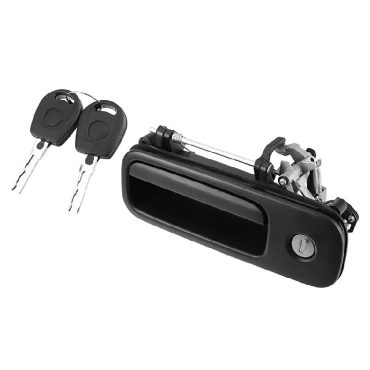 

4 1J6827565B Car Tailgate Handle Trunk Outside Handle with Lock 2 Keys 1