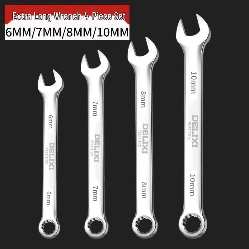 Delixi No. 10-13 Open-End Box-End Double-Ended Wrench Set