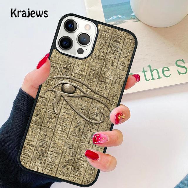 Ancient Egyptian Hieroglyphic soft Phone Case Cover For iPhone 17 Air 16 15 14 plus 11 12 13 pro max coque Fundas