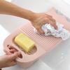 2PCS Extra Large Household Washboards Heavy Duty Plastic NonSlip Bottom Efficient Fabric Cleaning Laundry Washing Board