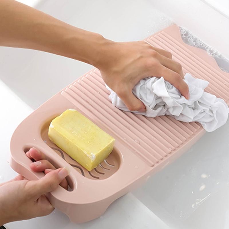 2PCS Extra Large Household Washboards Heavy Duty Plastic NonSlip Bottom Efficient Fabric Cleaning Laundry Washing Board