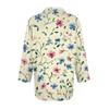Women's Fashion Casual Button-up Seven-quarter Sleeve Floral Print Lapel Top