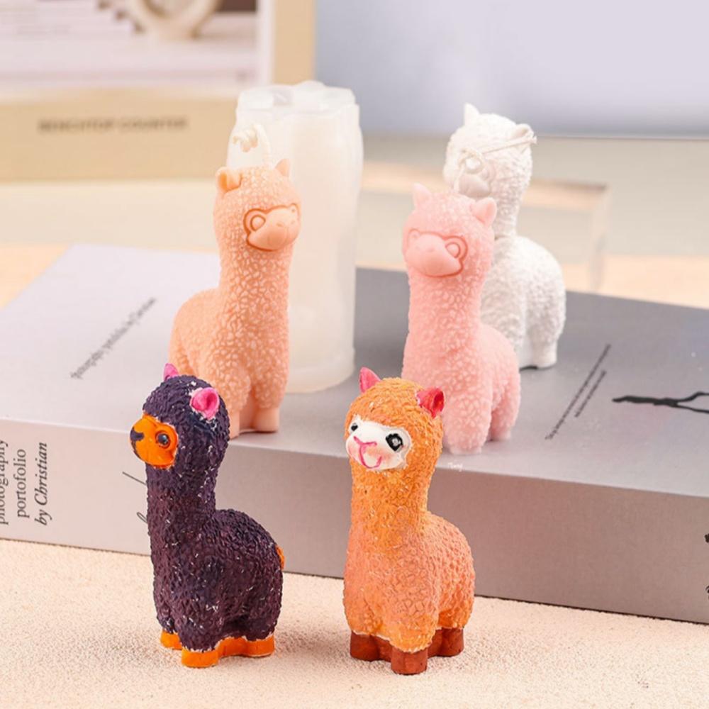 Handgefertigte Seifenform Multifunktionale Aromatherapieform Harz-Ornamentform Niedliche Lamm-Silikonform Für Heimdekoration Seife