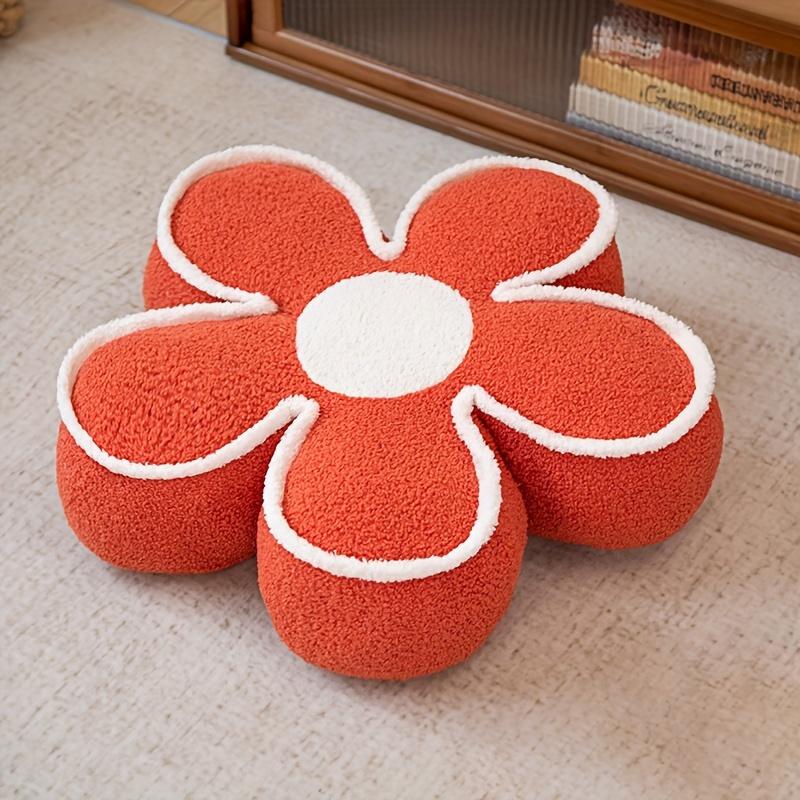 1ks Podlahový polštář ve tvaru květiny, Roztomilý sedák, Domácí dekorace, Dárek na Halloween, Den díkůvzdání, Vánoce, Nový rok, Valentýn