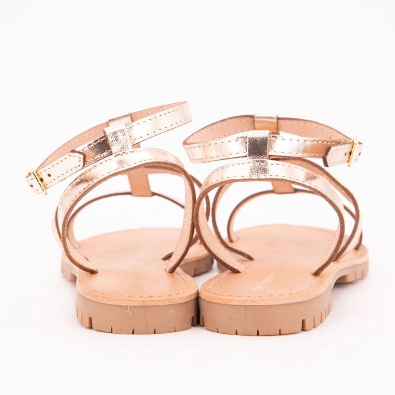 Sandales Hexom à boucle doré semelle crantée Femme LES TROPEZIENNES PAR M.BELARBI