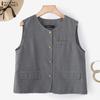 ZANZEA Women Casual Round Neck Loose Sleeveless Vest Tops