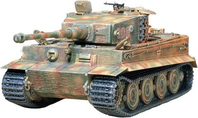 Tamiya 1/35 Military Miniature Series No. 146 German Army Tiger I Heavy Tank Late Production Plastic Model 35146