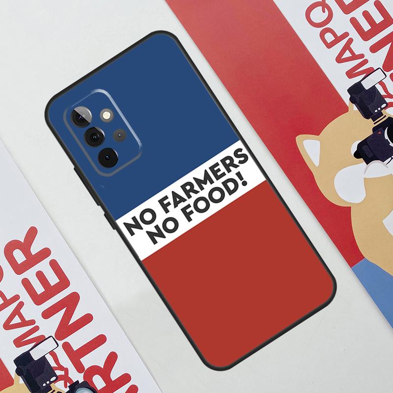 No Farmers No Food Trots Op De Boer Case For Samsung Galaxy A54 A34 A24 A14 A73 A53 A33 A23 A13 A52 A32 A22 A12 A51 A71 Cover