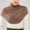 Soft Knitted Fake Collar Imitation Wool Cover Head Neck Turtleneck Neckchief  for Women Girls