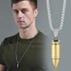 Labor Day May Day Youth Bullet Titanium Steel Men'S Necklace Personalized Domineering Bullet Pendant Men'S Pendant