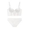 Women's Push-Up Fishbone Corset Mesh Vest & Waist Cincher Bra Set with Chest Pads