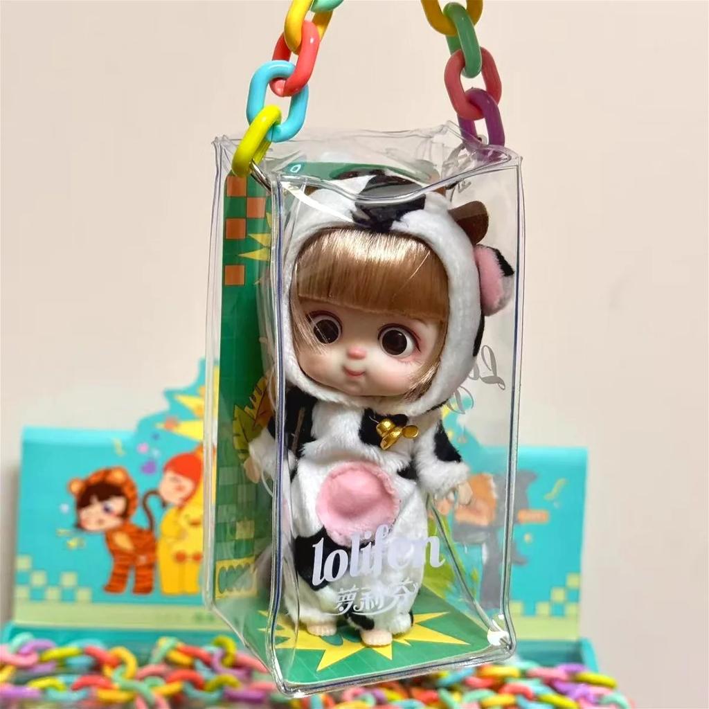 13cm Mini panenka BJD kloubové tělo Úsměv Překvapený výraz Panenky pro dívky Série zvířecích kostýmů Dárek pro dívku Anime SD