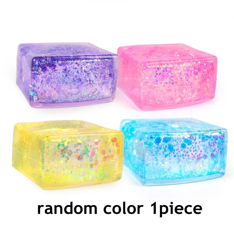 

Toys Toys Squishy Maltose Simulated Tofu Sequin Ice Cubes Stress Relief Slow Rebound Squeeze Anti Stress Sensory Fidget Adults