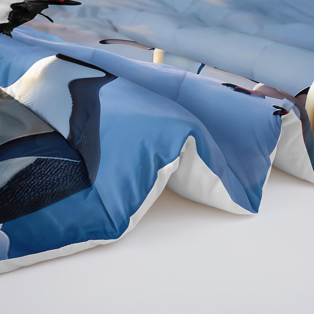 Comforter Penguin Comforter Set - Cute Penguin Design Printed Pattern Quilt Bedding Set 3D Print Gift 1* And 2* S