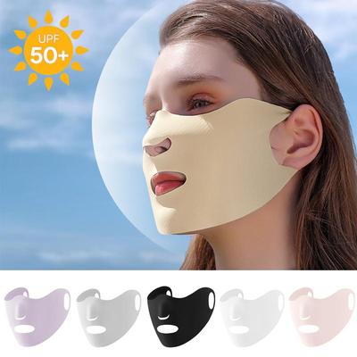 1 adet buz ipek güneş koruyucu nefes alabilen maske